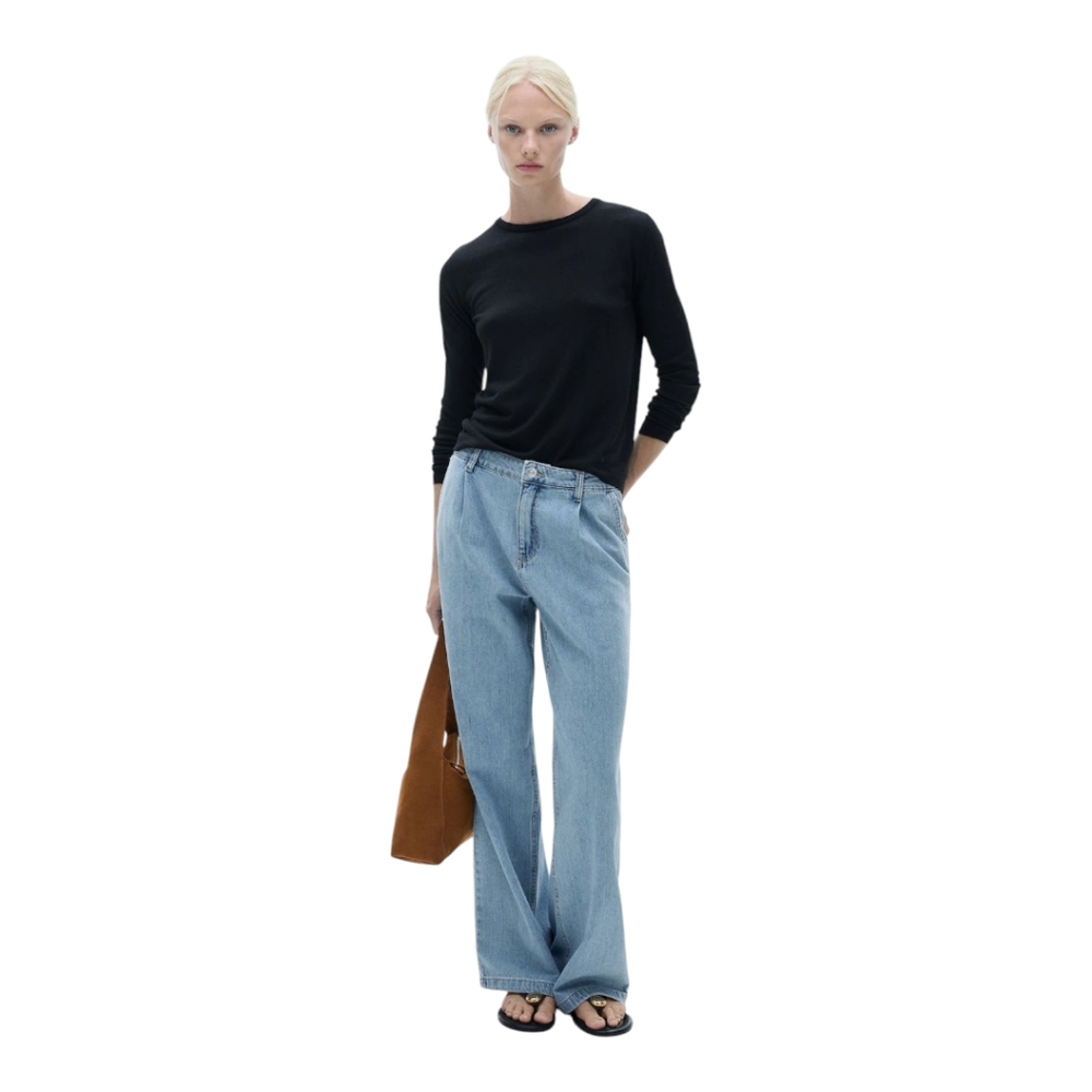 Mango [6] Straight pleat Jeans Arletita - Picture 2 of 8